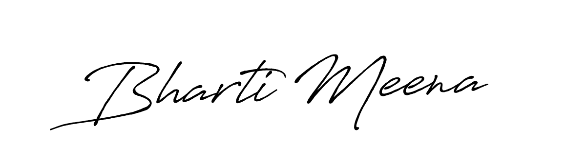How to make Bharti Meena signature? Antro_Vectra_Bolder is a professional autograph style. Create handwritten signature for Bharti Meena name. Bharti Meena signature style 7 images and pictures png