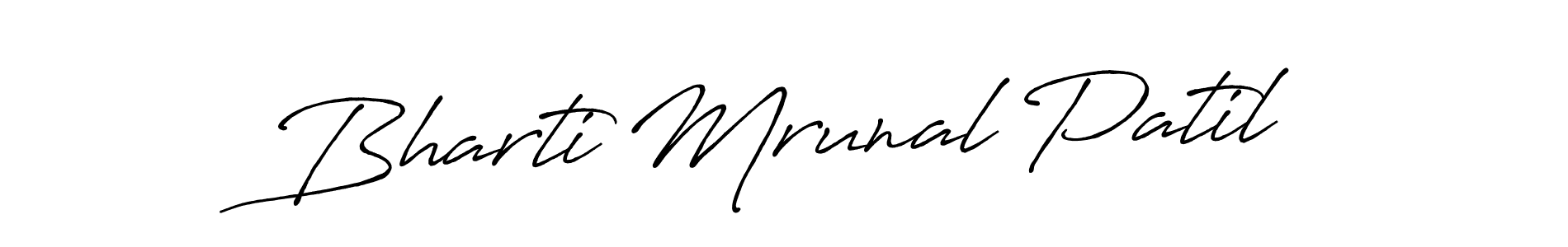 How to Draw Bharti Mrunal Patil signature style? Antro_Vectra_Bolder is a latest design signature styles for name Bharti Mrunal Patil. Bharti Mrunal Patil signature style 7 images and pictures png