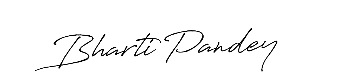 Use a signature maker to create a handwritten signature online. With this signature software, you can design (Antro_Vectra_Bolder) your own signature for name Bharti Pandey. Bharti Pandey signature style 7 images and pictures png