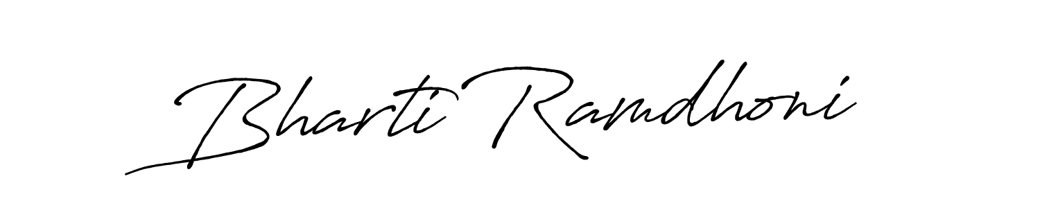 Check out images of Autograph of Bharti Ramdhoni name. Actor Bharti Ramdhoni Signature Style. Antro_Vectra_Bolder is a professional sign style online. Bharti Ramdhoni signature style 7 images and pictures png