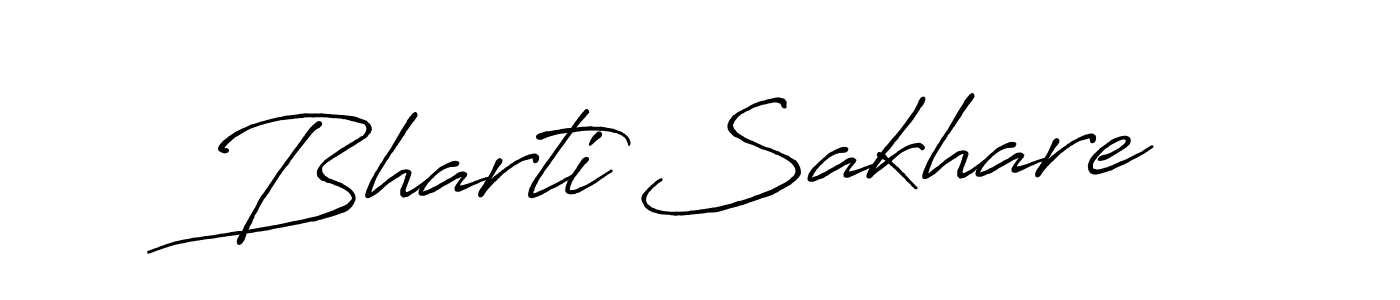 You should practise on your own different ways (Antro_Vectra_Bolder) to write your name (Bharti Sakhare) in signature. don't let someone else do it for you. Bharti Sakhare signature style 7 images and pictures png