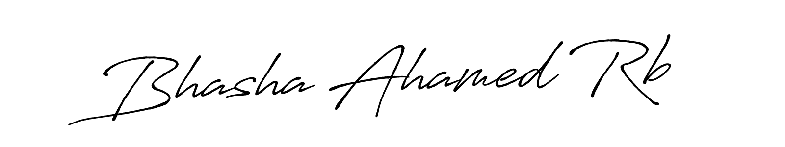 It looks lik you need a new signature style for name Bhasha Ahamed Rb. Design unique handwritten (Antro_Vectra_Bolder) signature with our free signature maker in just a few clicks. Bhasha Ahamed Rb signature style 7 images and pictures png