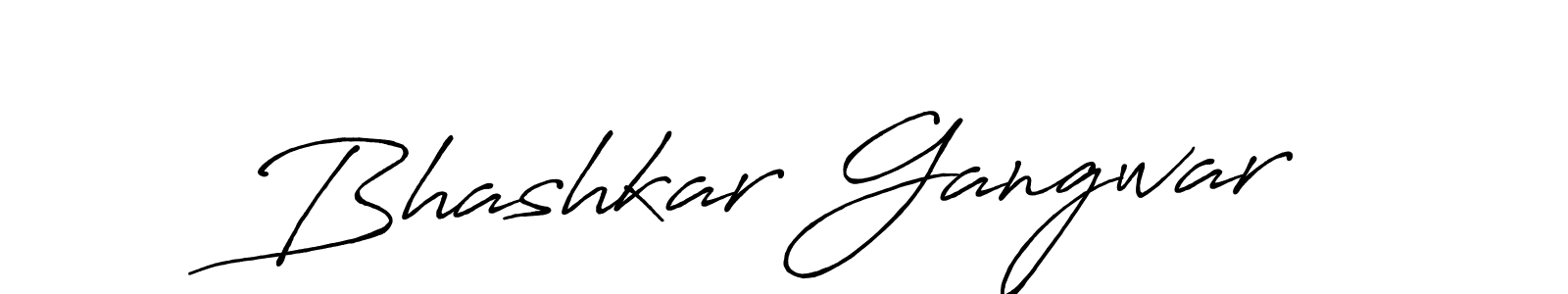 Create a beautiful signature design for name Bhashkar Gangwar. With this signature (Antro_Vectra_Bolder) fonts, you can make a handwritten signature for free. Bhashkar Gangwar signature style 7 images and pictures png