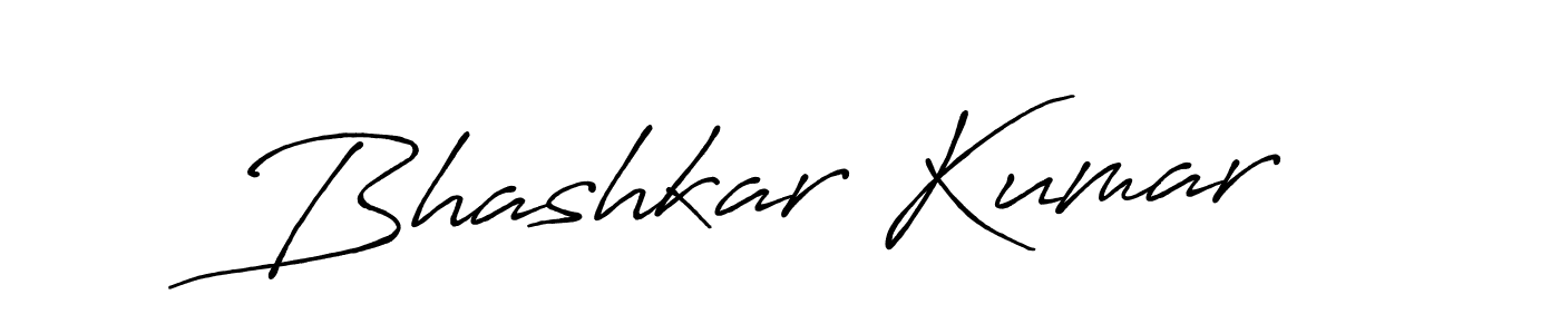 Design your own signature with our free online signature maker. With this signature software, you can create a handwritten (Antro_Vectra_Bolder) signature for name Bhashkar Kumar. Bhashkar Kumar signature style 7 images and pictures png