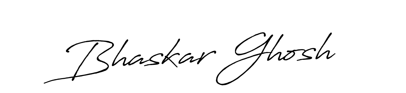 Create a beautiful signature design for name Bhaskar Ghosh. With this signature (Antro_Vectra_Bolder) fonts, you can make a handwritten signature for free. Bhaskar Ghosh signature style 7 images and pictures png