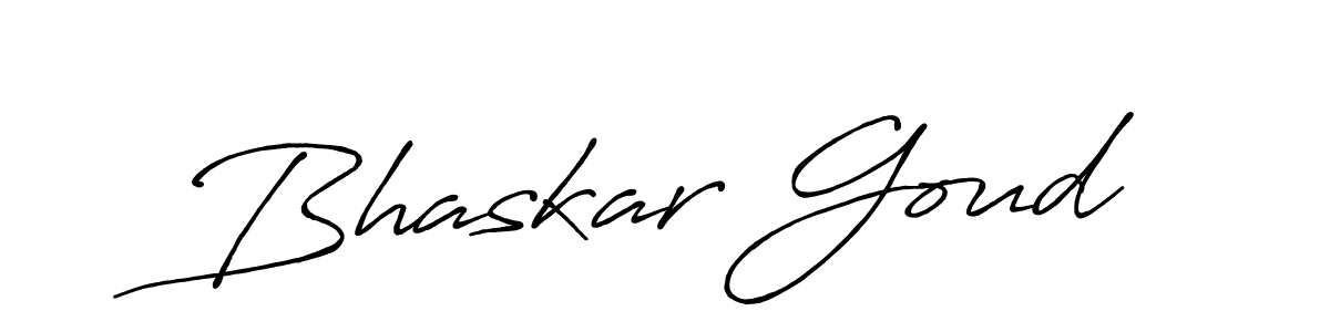 How to make Bhaskar Goud signature? Antro_Vectra_Bolder is a professional autograph style. Create handwritten signature for Bhaskar Goud name. Bhaskar Goud signature style 7 images and pictures png