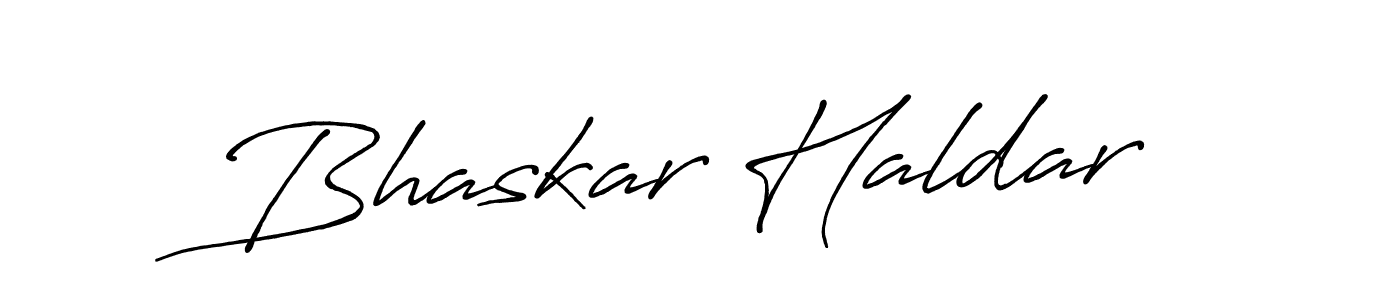 Design your own signature with our free online signature maker. With this signature software, you can create a handwritten (Antro_Vectra_Bolder) signature for name Bhaskar Haldar. Bhaskar Haldar signature style 7 images and pictures png