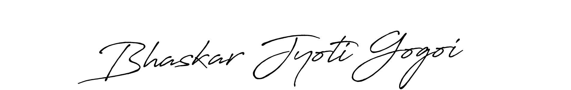 Create a beautiful signature design for name Bhaskar Jyoti Gogoi. With this signature (Antro_Vectra_Bolder) fonts, you can make a handwritten signature for free. Bhaskar Jyoti Gogoi signature style 7 images and pictures png