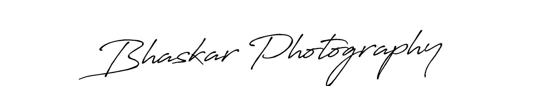 How to make Bhaskar Photography name signature. Use Antro_Vectra_Bolder style for creating short signs online. This is the latest handwritten sign. Bhaskar Photography signature style 7 images and pictures png