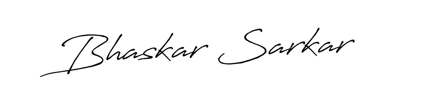 Make a beautiful signature design for name Bhaskar Sarkar. With this signature (Antro_Vectra_Bolder) style, you can create a handwritten signature for free. Bhaskar Sarkar signature style 7 images and pictures png