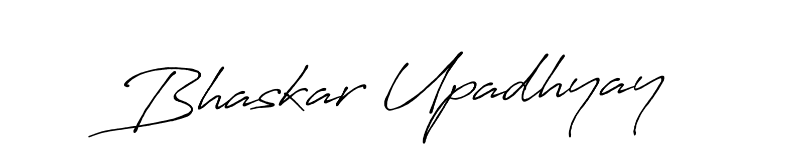 How to make Bhaskar Upadhyay signature? Antro_Vectra_Bolder is a professional autograph style. Create handwritten signature for Bhaskar Upadhyay name. Bhaskar Upadhyay signature style 7 images and pictures png