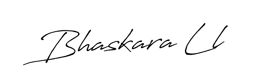 Bhaskara Ll stylish signature style. Best Handwritten Sign (Antro_Vectra_Bolder) for my name. Handwritten Signature Collection Ideas for my name Bhaskara Ll. Bhaskara Ll signature style 7 images and pictures png