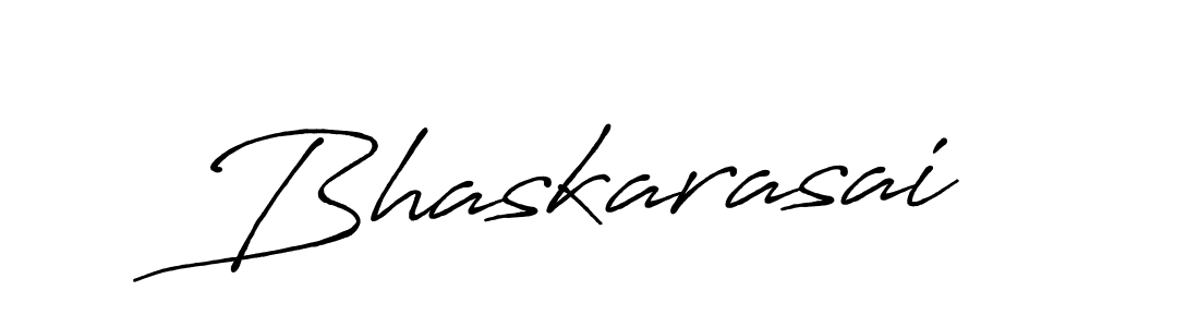 Make a beautiful signature design for name Bhaskarasai. With this signature (Antro_Vectra_Bolder) style, you can create a handwritten signature for free. Bhaskarasai signature style 7 images and pictures png