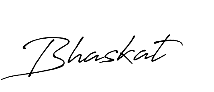 How to make Bhaskat name signature. Use Antro_Vectra_Bolder style for creating short signs online. This is the latest handwritten sign. Bhaskat signature style 7 images and pictures png