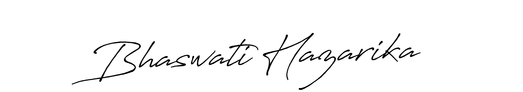 Create a beautiful signature design for name Bhaswati Hazarika. With this signature (Antro_Vectra_Bolder) fonts, you can make a handwritten signature for free. Bhaswati Hazarika signature style 7 images and pictures png