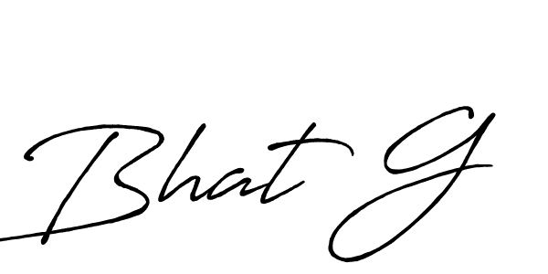 Also we have Bhat G name is the best signature style. Create professional handwritten signature collection using Antro_Vectra_Bolder autograph style. Bhat G signature style 7 images and pictures png