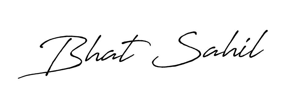 Antro_Vectra_Bolder is a professional signature style that is perfect for those who want to add a touch of class to their signature. It is also a great choice for those who want to make their signature more unique. Get Bhat Sahil name to fancy signature for free. Bhat Sahil signature style 7 images and pictures png