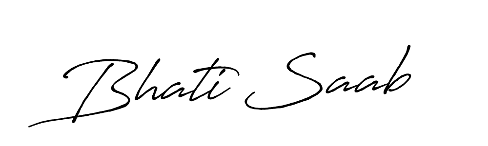 Make a beautiful signature design for name Bhati Saab. Use this online signature maker to create a handwritten signature for free. Bhati Saab signature style 7 images and pictures png