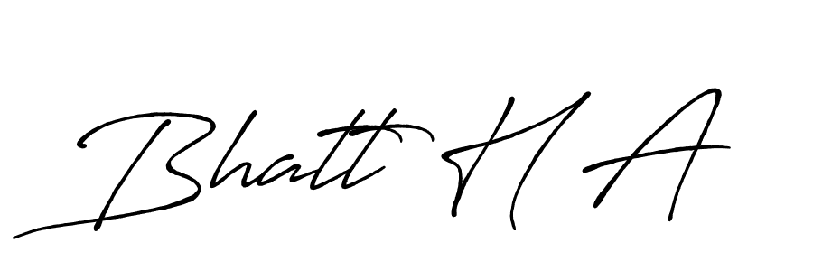 Antro_Vectra_Bolder is a professional signature style that is perfect for those who want to add a touch of class to their signature. It is also a great choice for those who want to make their signature more unique. Get Bhatt H A name to fancy signature for free. Bhatt H A signature style 7 images and pictures png