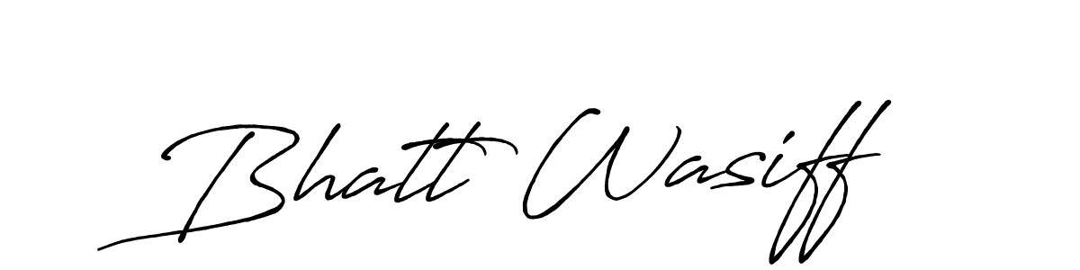 Use a signature maker to create a handwritten signature online. With this signature software, you can design (Antro_Vectra_Bolder) your own signature for name Bhatt Wasiff. Bhatt Wasiff signature style 7 images and pictures png