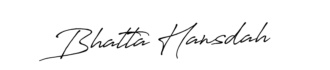 Design your own signature with our free online signature maker. With this signature software, you can create a handwritten (Antro_Vectra_Bolder) signature for name Bhatta Hansdah. Bhatta Hansdah signature style 7 images and pictures png