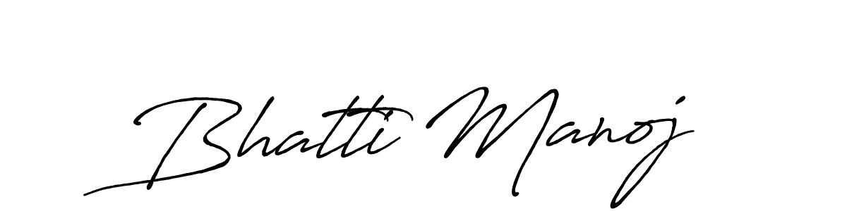 Antro_Vectra_Bolder is a professional signature style that is perfect for those who want to add a touch of class to their signature. It is also a great choice for those who want to make their signature more unique. Get Bhatti Manoj name to fancy signature for free. Bhatti Manoj signature style 7 images and pictures png