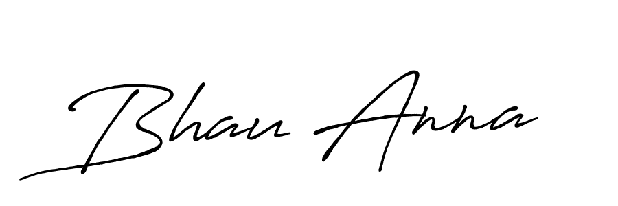 Use a signature maker to create a handwritten signature online. With this signature software, you can design (Antro_Vectra_Bolder) your own signature for name Bhau Anna. Bhau Anna signature style 7 images and pictures png