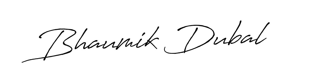 The best way (Antro_Vectra_Bolder) to make a short signature is to pick only two or three words in your name. The name Bhaumik Dubal include a total of six letters. For converting this name. Bhaumik Dubal signature style 7 images and pictures png