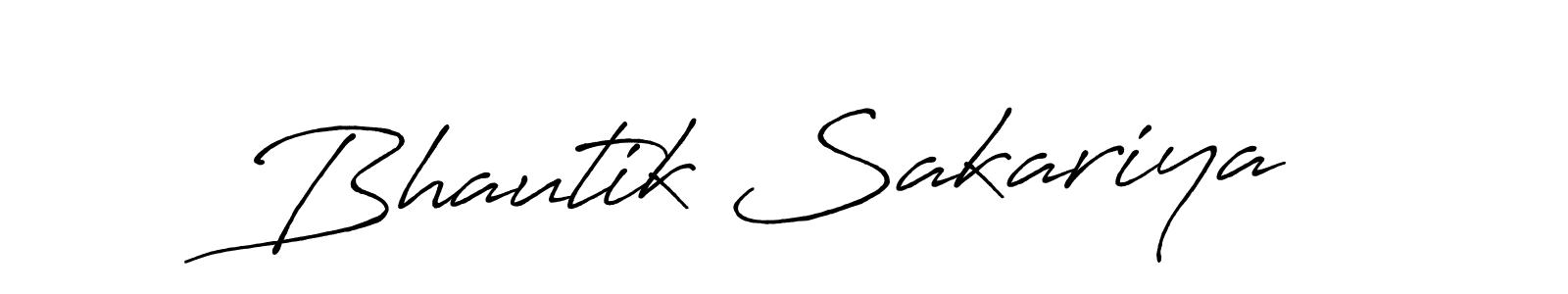 Bhautik Sakariya stylish signature style. Best Handwritten Sign (Antro_Vectra_Bolder) for my name. Handwritten Signature Collection Ideas for my name Bhautik Sakariya. Bhautik Sakariya signature style 7 images and pictures png