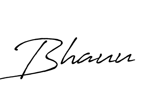 Make a beautiful signature design for name Bhauu. With this signature (Antro_Vectra_Bolder) style, you can create a handwritten signature for free. Bhauu signature style 7 images and pictures png