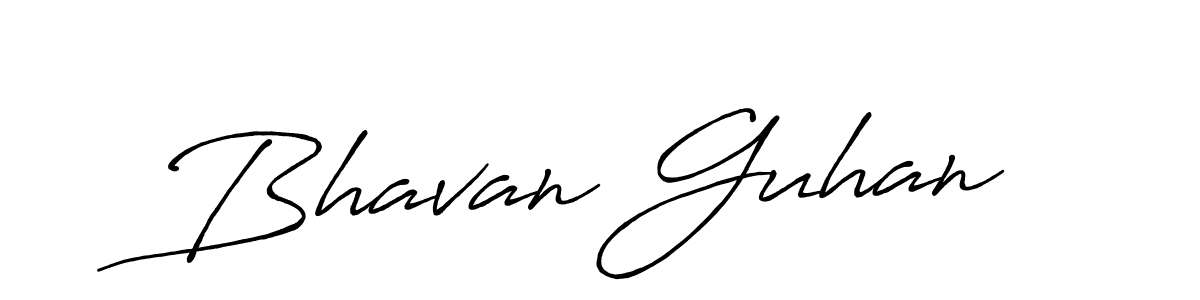 Bhavan Guhan stylish signature style. Best Handwritten Sign (Antro_Vectra_Bolder) for my name. Handwritten Signature Collection Ideas for my name Bhavan Guhan. Bhavan Guhan signature style 7 images and pictures png