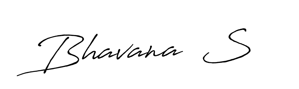 if you are searching for the best signature style for your name Bhavana  S. so please give up your signature search. here we have designed multiple signature styles  using Antro_Vectra_Bolder. Bhavana  S signature style 7 images and pictures png