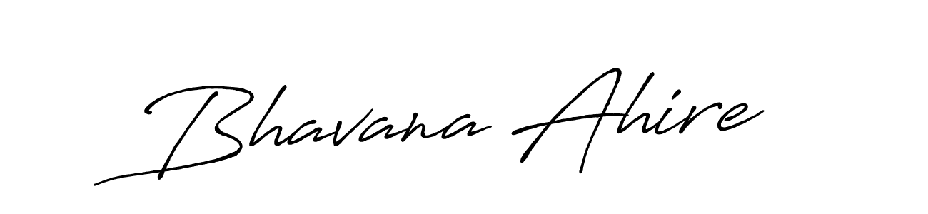 Antro_Vectra_Bolder is a professional signature style that is perfect for those who want to add a touch of class to their signature. It is also a great choice for those who want to make their signature more unique. Get Bhavana Ahire name to fancy signature for free. Bhavana Ahire signature style 7 images and pictures png