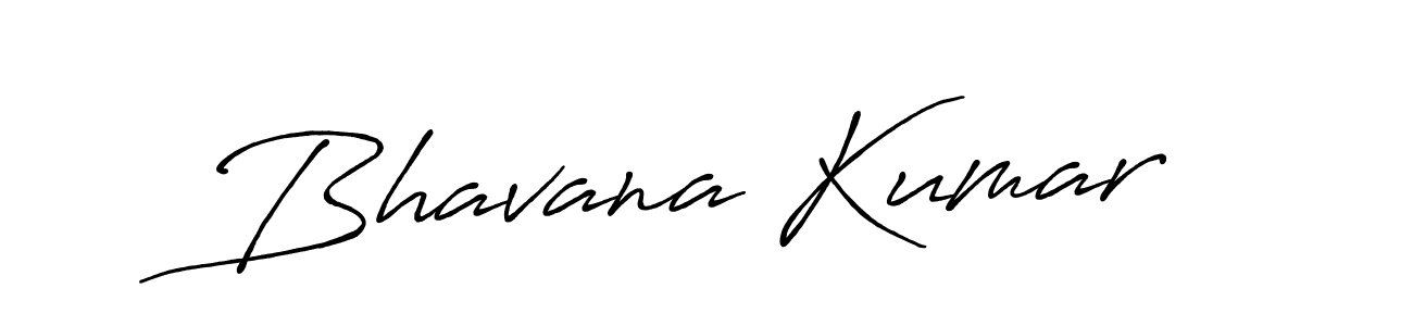 Create a beautiful signature design for name Bhavana Kumar. With this signature (Antro_Vectra_Bolder) fonts, you can make a handwritten signature for free. Bhavana Kumar signature style 7 images and pictures png