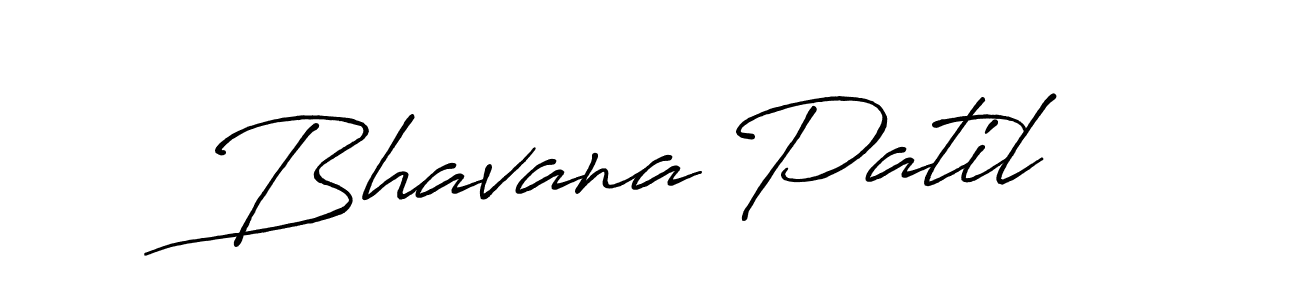 Make a beautiful signature design for name Bhavana Patil. With this signature (Antro_Vectra_Bolder) style, you can create a handwritten signature for free. Bhavana Patil signature style 7 images and pictures png