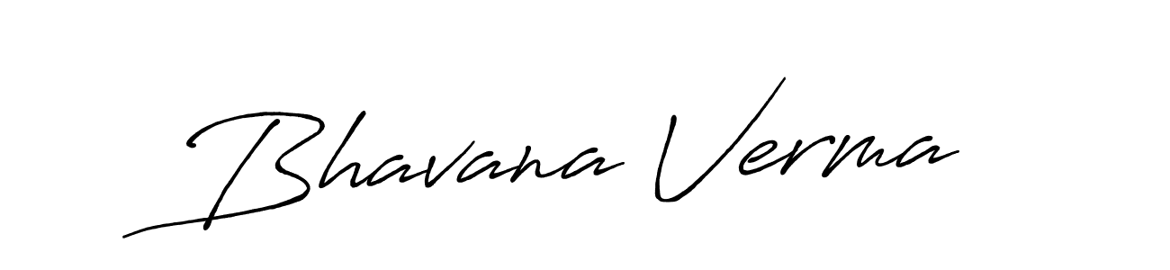 How to make Bhavana Verma name signature. Use Antro_Vectra_Bolder style for creating short signs online. This is the latest handwritten sign. Bhavana Verma signature style 7 images and pictures png