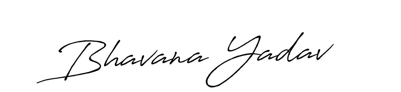 How to make Bhavana Yadav name signature. Use Antro_Vectra_Bolder style for creating short signs online. This is the latest handwritten sign. Bhavana Yadav signature style 7 images and pictures png