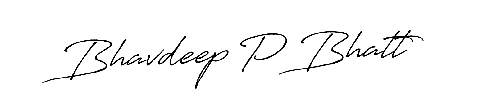 How to Draw Bhavdeep P Bhatt signature style? Antro_Vectra_Bolder is a latest design signature styles for name Bhavdeep P Bhatt. Bhavdeep P Bhatt signature style 7 images and pictures png