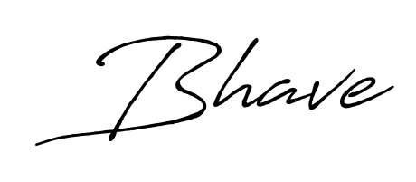 Enhance your business communications with Bhave signature in Antro_Vectra_Bolder lettering. Clean, modern, and universally compatible. Bhave signature style 7 images and pictures png