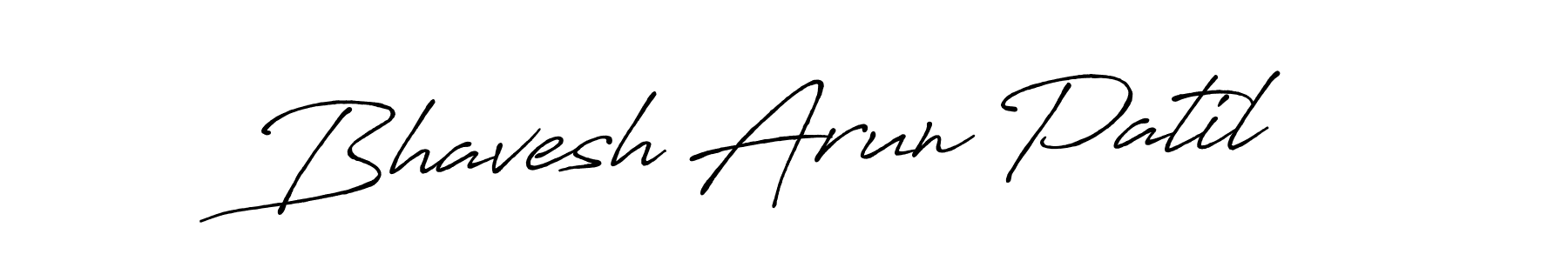 Use a signature maker to create a handwritten signature online. With this signature software, you can design (Antro_Vectra_Bolder) your own signature for name Bhavesh Arun Patil. Bhavesh Arun Patil signature style 7 images and pictures png