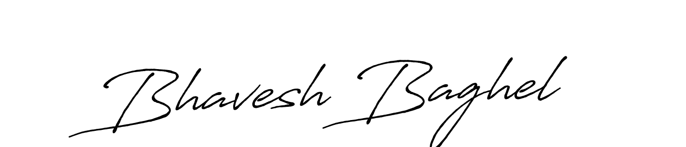 Create a beautiful signature design for name Bhavesh Baghel. With this signature (Antro_Vectra_Bolder) fonts, you can make a handwritten signature for free. Bhavesh Baghel signature style 7 images and pictures png