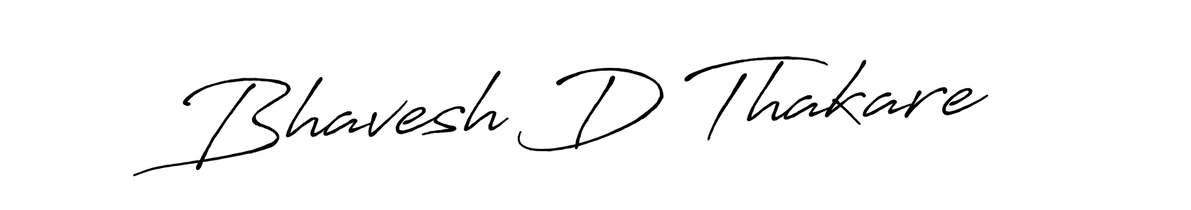 How to make Bhavesh D Thakare name signature. Use Antro_Vectra_Bolder style for creating short signs online. This is the latest handwritten sign. Bhavesh D Thakare signature style 7 images and pictures png