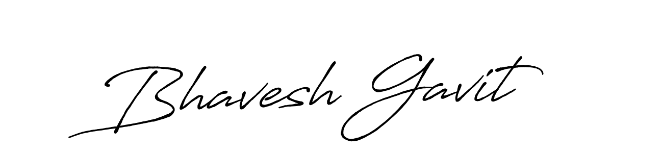 Use a signature maker to create a handwritten signature online. With this signature software, you can design (Antro_Vectra_Bolder) your own signature for name Bhavesh Gavit. Bhavesh Gavit signature style 7 images and pictures png