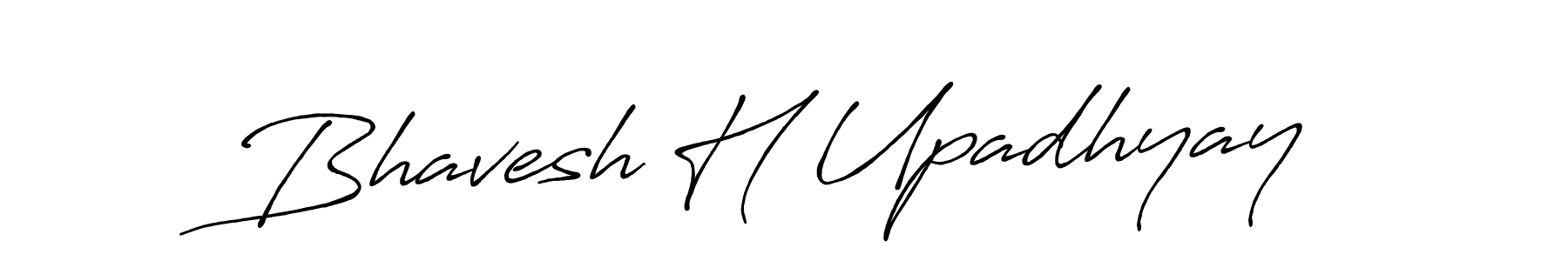 This is the best signature style for the Bhavesh H Upadhyay name. Also you like these signature font (Antro_Vectra_Bolder). Mix name signature. Bhavesh H Upadhyay signature style 7 images and pictures png