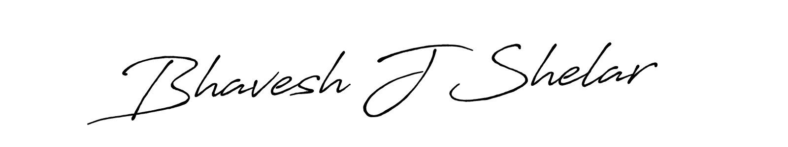 How to make Bhavesh J Shelar name signature. Use Antro_Vectra_Bolder style for creating short signs online. This is the latest handwritten sign. Bhavesh J Shelar signature style 7 images and pictures png