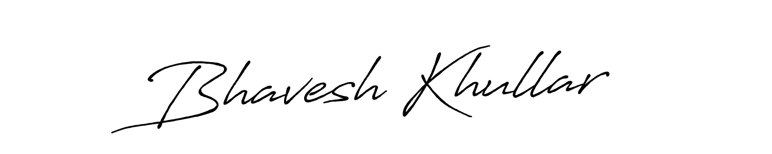 Bhavesh Khullar stylish signature style. Best Handwritten Sign (Antro_Vectra_Bolder) for my name. Handwritten Signature Collection Ideas for my name Bhavesh Khullar. Bhavesh Khullar signature style 7 images and pictures png