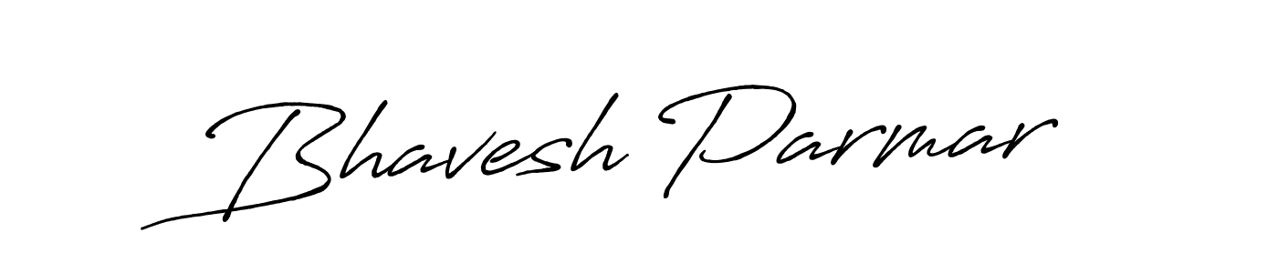 Use a signature maker to create a handwritten signature online. With this signature software, you can design (Antro_Vectra_Bolder) your own signature for name Bhavesh Parmar. Bhavesh Parmar signature style 7 images and pictures png
