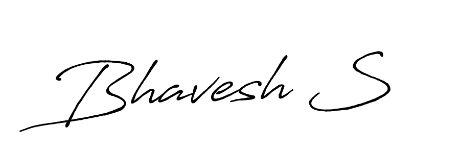 Antro_Vectra_Bolder is a professional signature style that is perfect for those who want to add a touch of class to their signature. It is also a great choice for those who want to make their signature more unique. Get Bhavesh S name to fancy signature for free. Bhavesh S signature style 7 images and pictures png