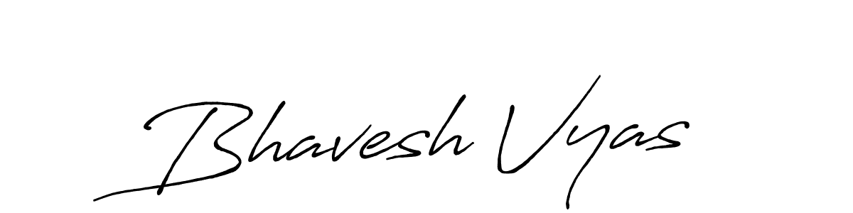 How to make Bhavesh Vyas signature? Antro_Vectra_Bolder is a professional autograph style. Create handwritten signature for Bhavesh Vyas name. Bhavesh Vyas signature style 7 images and pictures png