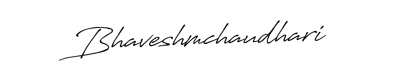 How to make Bhaveshmchaudhari name signature. Use Antro_Vectra_Bolder style for creating short signs online. This is the latest handwritten sign. Bhaveshmchaudhari signature style 7 images and pictures png